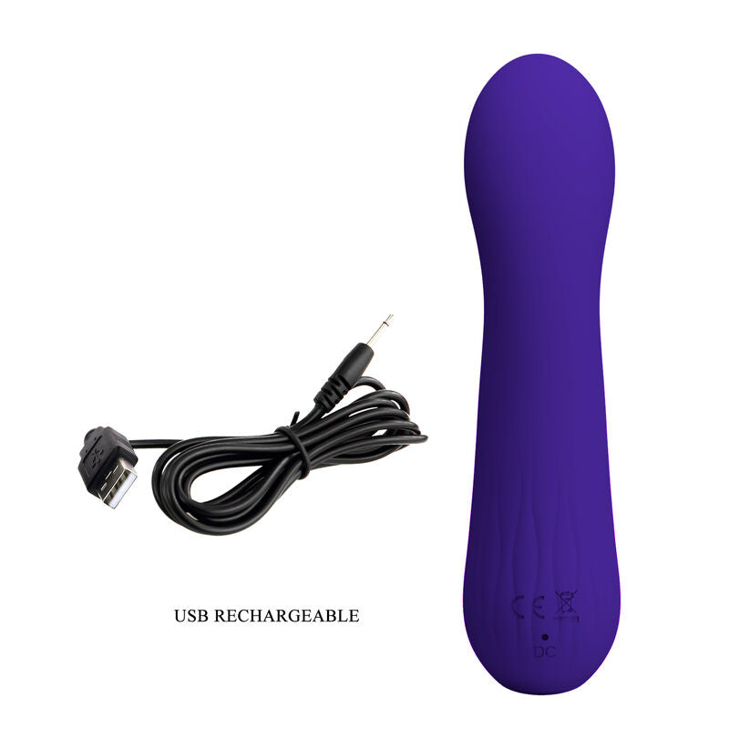 PRETTY LOVE - FAUN RECHARGEABLE VIBRATOR PURPLE - 8