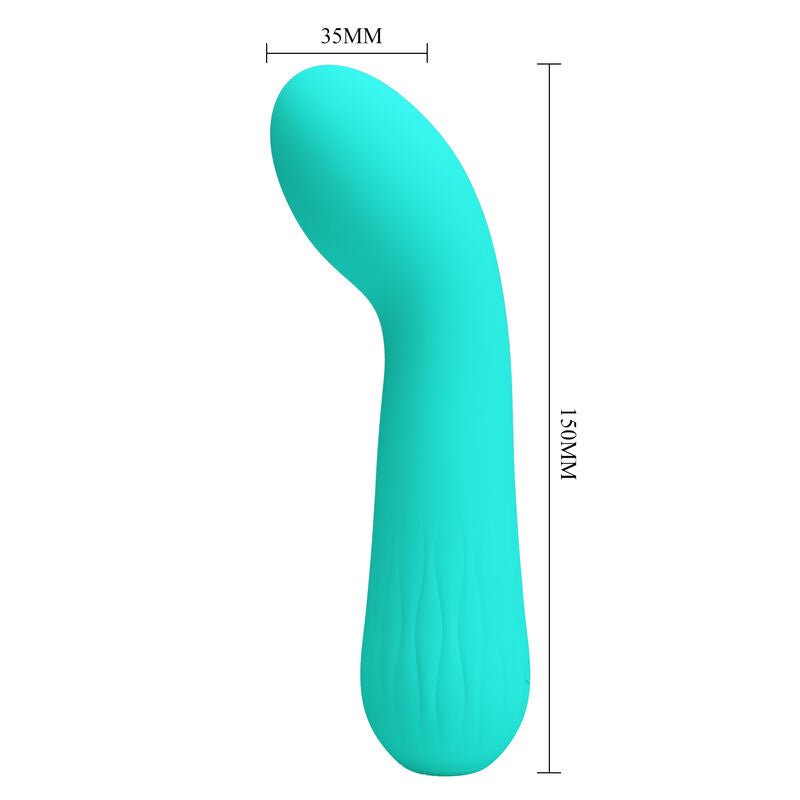 PRETTY LOVE - FAUN RECHARGEABLE VIBRATOR AQUA GREEN - 5