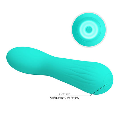 PRETTY LOVE - FAUN RECHARGEABLE VIBRATOR AQUA GREEN - 6