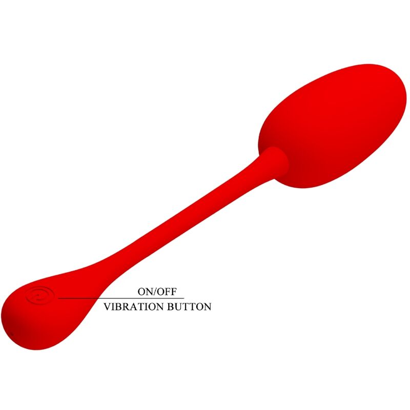 PRETTY LOVE - KNUCKER RED RECHARGEABLE VIBRATING EGG - 7