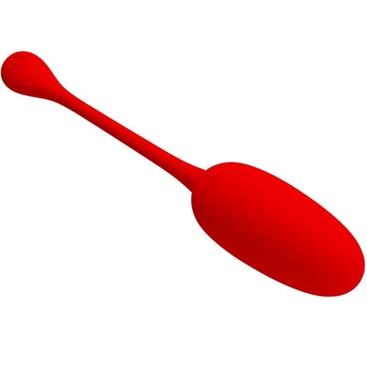 PRETTY LOVE - KNUCKER RED RECHARGEABLE VIBRATING EGG - 1