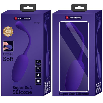 PRETTY LOVE - KNUCKER PURPLE RECHARGEABLE VIBRATING EGG - 5
