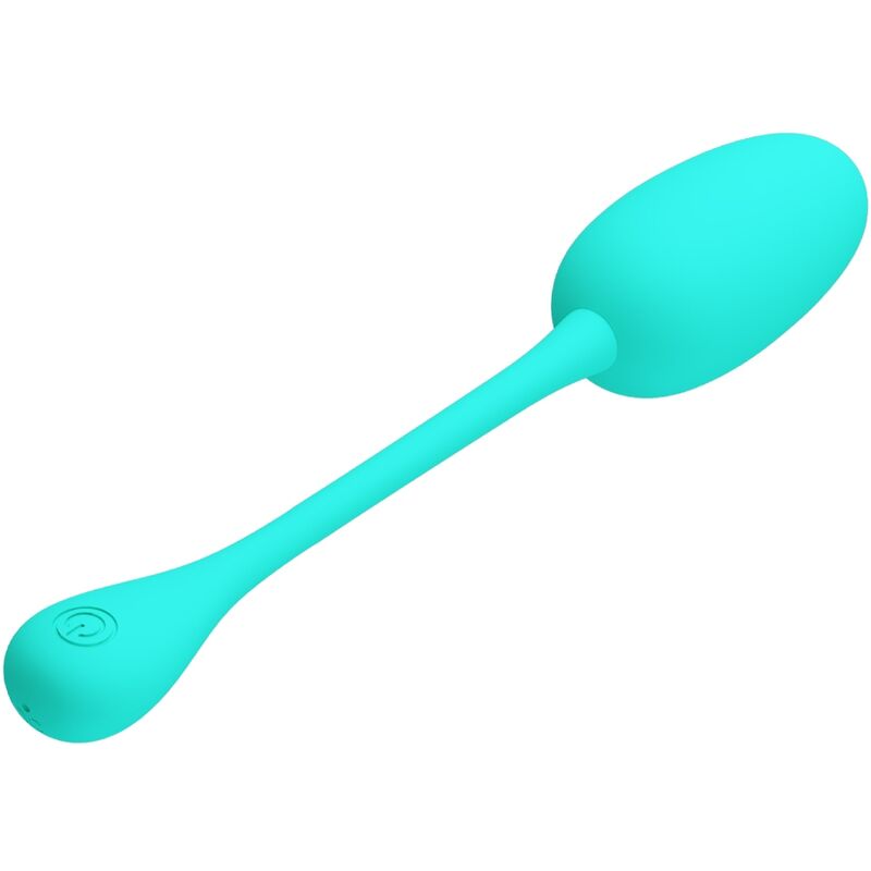 PRETTY LOVE - KNUCKER WATER GREEN RECHARGEABLE VIBRATING EGG - 5