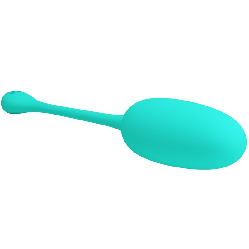 PRETTY LOVE - KNUCKER WATER GREEN RECHARGEABLE VIBRATING EGG - 4