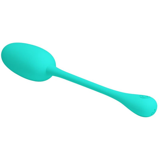 PRETTY LOVE - KNUCKER WATER GREEN RECHARGEABLE VIBRATING EGG - 1
