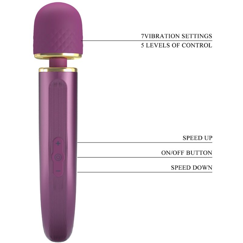 PRETTY LOVE - MASSAGER 7 VIBRATION MODES PURPLE - 8