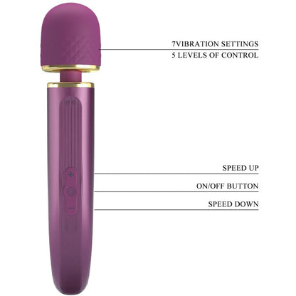 PRETTY LOVE - MASSAGER 7 VIBRATION MODES PURPLE - 8