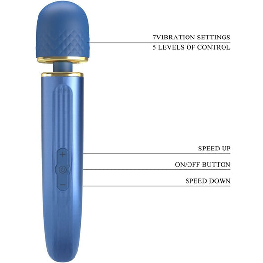 PRETTY LOVE - MASSAGER 7 VIBRATION MODES BLUE - 1