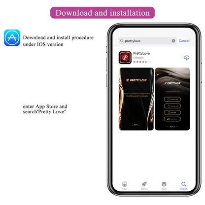 PRETTY LOVE - CATALINA VIBRATOR APP REMOTE PURPLE