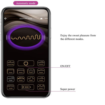 PRETTY LOVE - CATALINA VIBRATOR APP REMOTE CONTROL PURPLE - 5
