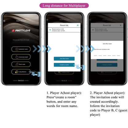 PRETTY LOVE - CATALINA VIBRATOR APP REMOTE PURPLE