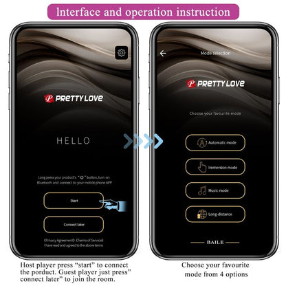 PRETTY LOVE - JEFFERSON APP CONTROLLED ANAL PLUG PURPLE - 10