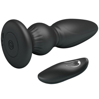 MR PLAY - POWERFUL REMOTE CONTROL VIBRATOR BUTT PLUG BLACK