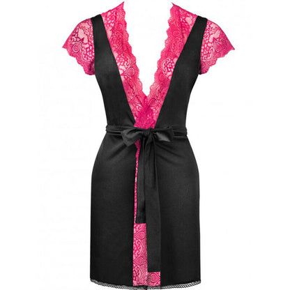 LIVCO CORSETTI FASHION - KUMIKO LC 90428 DRESSING GOWN + PANTY BLACK S/M - S/M - 7