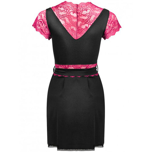 LIVCO CORSETTI FASHION - KUMIKO LC 90428 DRESSING GOWN + PANTY BLACK S/M - 1