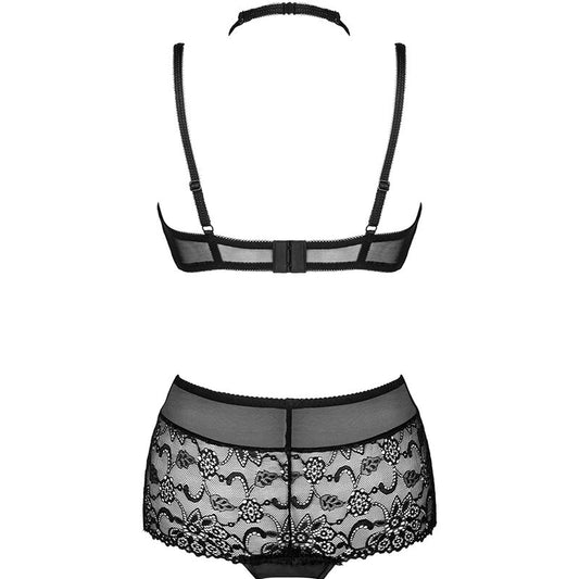 LIVCO CORSETTI FASHION - LINERA FOR THE SENSES COLLECTION BRA + PANTY BLACK L/XL - 1