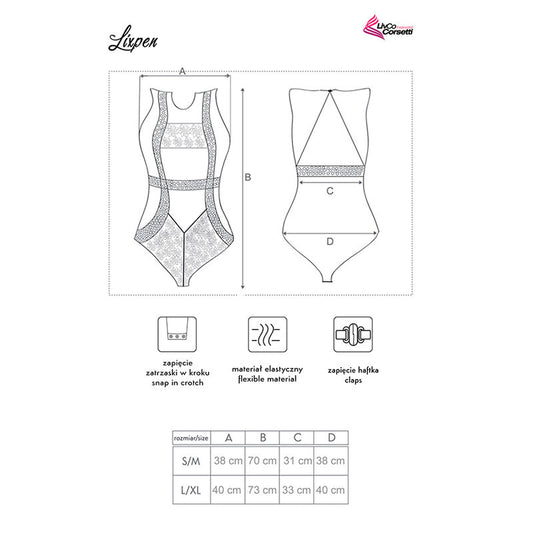LIVCO CORSETTI FASHION - LIXPEN LC 90612 BODY BLACK - 1