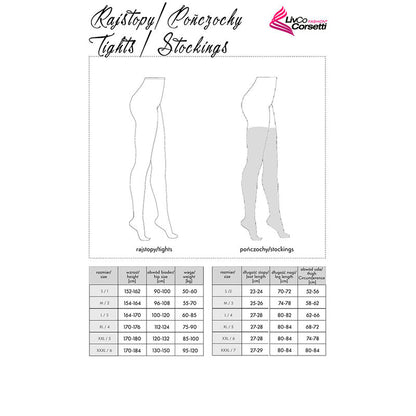 LIVCO CORSETTI FASHION - LOLIWIA LC19330 BLACK STOCKINGS ONE SIZE