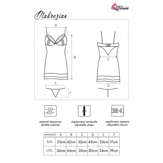 LIVCO CORSETTI FASHION - MAKREZIAN LC 90545 SHIRT + PANTY BLACK - 1