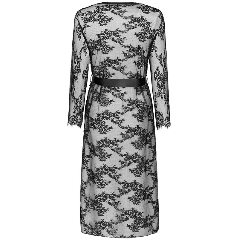 LIVCO CORSETTI FASHION - MOSTINA LC 90641 DRESSING G GOWN BLACK - 3