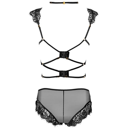 LIVCO CORSETTI FASHION - PALMENOM LC 90614 BRA + PANTY BLACK - 2