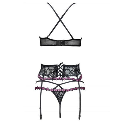 LIVCO CORSETTI FASHION - SNEHANA LC 90443 BRA + GARTER BELT + PANTY BLACK - L/XL - 9