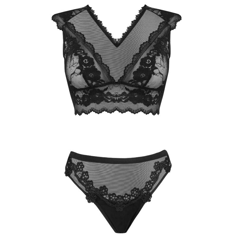 LIVCO CORSETTI FASHION - TIMOSAN LC 90631 BRA + PANTY BLACK - S/M - 7