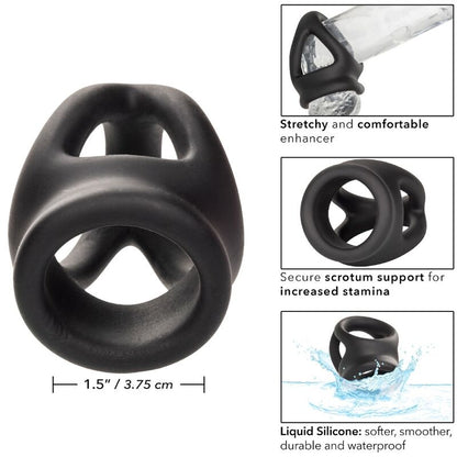 CALEXOTICS - ALPHA DUAL CAGE RING BLACK - 1