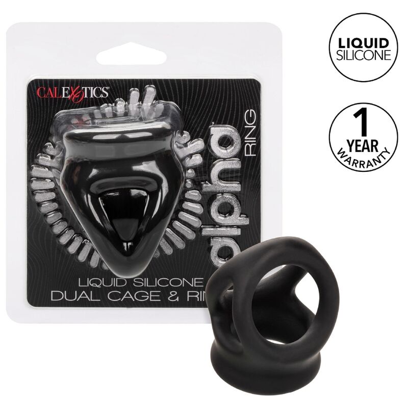 CALEXOTICS - ALPHA DUAL CAGE RING BLACK - 10