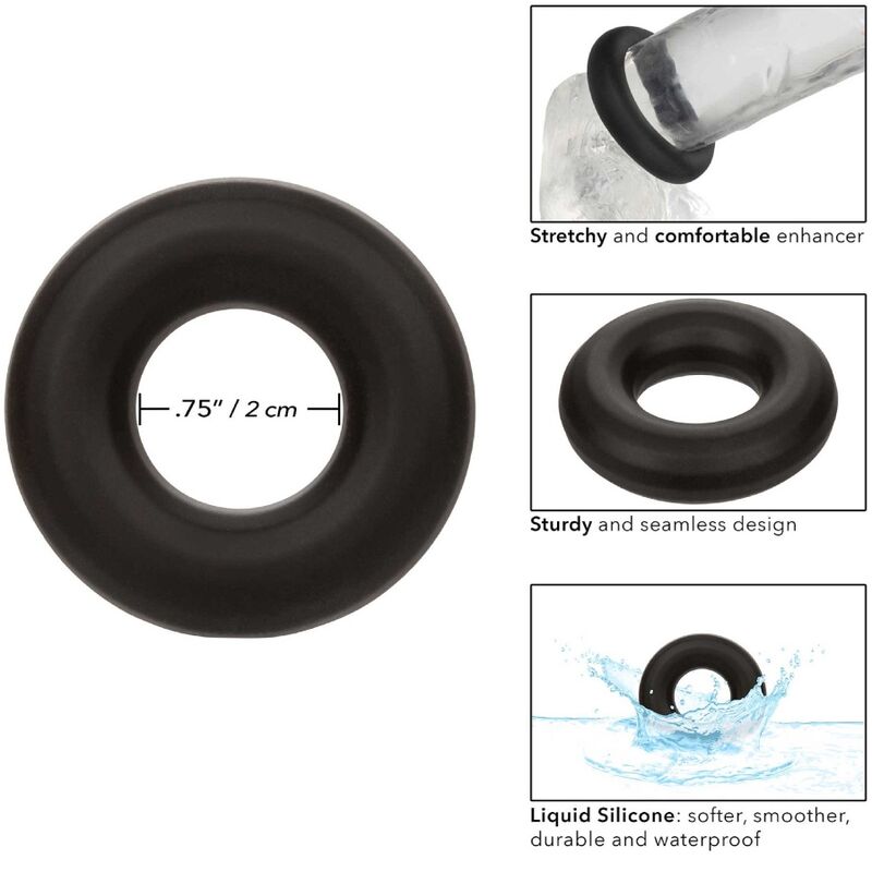 CALEXOTICS - ALPHA PROLONG MEDIUM RING BLACK - 1