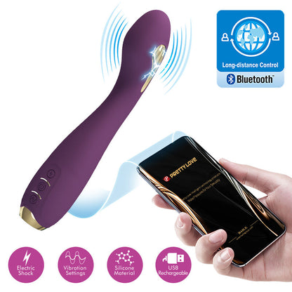 PRETTY LOVE - HECTOR ELECTROSHOCK VIBRATOR BY APP CONTROL PURPLE - 17