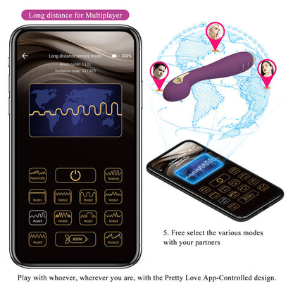 PRETTY LOVE - HECTOR ELECTROSHOCK VIBRATOR BY APP CONTROL PURPLE - 11
