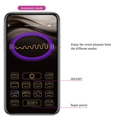 PRETTY LOVE - HECTOR ELECTROSHOCK VIBRATOR BY APP CONTROL PURPLE - 16