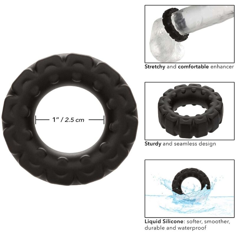 CALEXOTICS - ALPHA PROLONG TREAD RING BLACK - 1