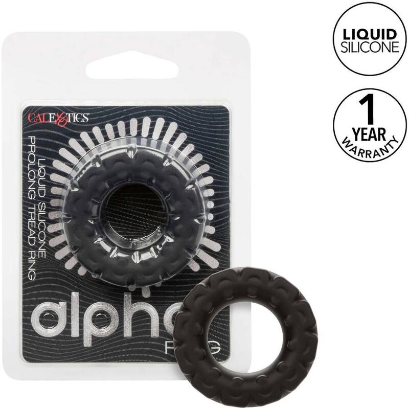 CALEXOTICS - ALPHA PROLONG TREAD RING BLACK - 7