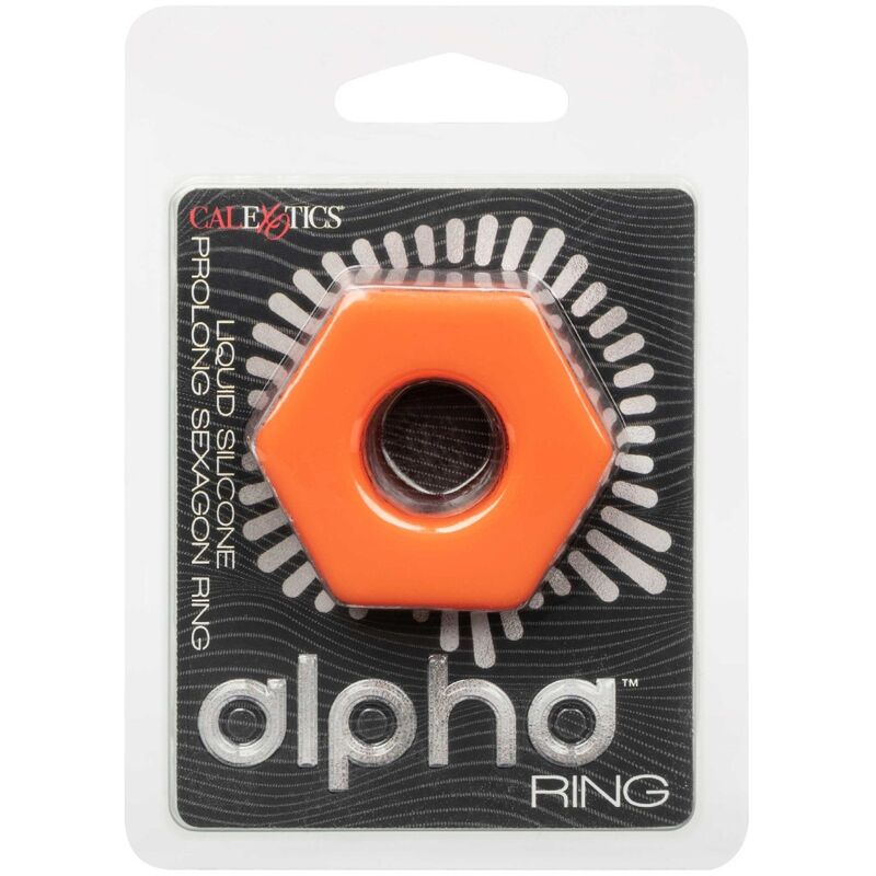 CALEXOTICS - ALPHA PROLONG SEXAGON RING ORANGE - 5