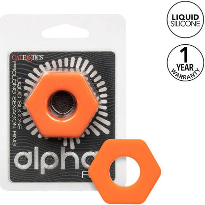 CALEXOTICS - ALPHA PROLONG SEXAGON RING ORANGE - 7