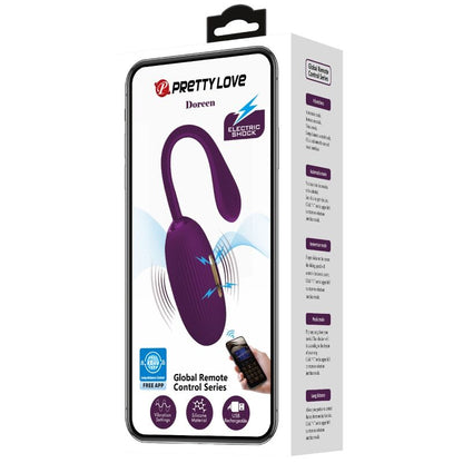 PRETTY LOVE - DOREEN PURPLE RECHARGEABLE VIBRATING EGG - 6