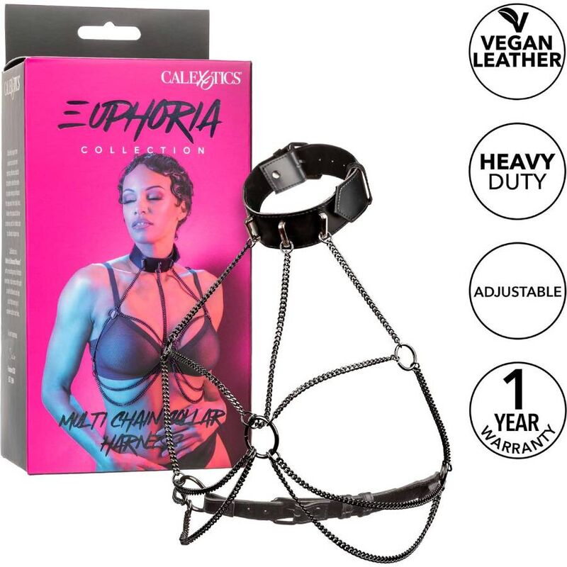 CALEXOTICS - EUPHORIA MULTI CHAIN COLLAR HARNESS - 4