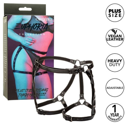 CALEXOTICS - EUPHORIA PLUS SIZE RIDING THIGH HARNESS - 4