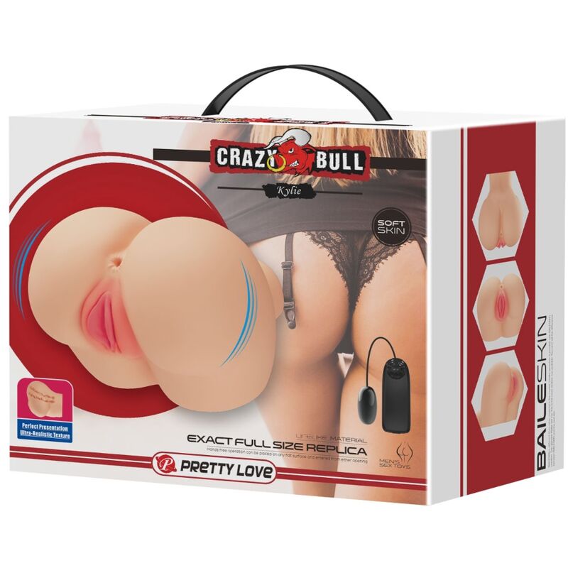 CRAZY BULL - REALISTIC VIBRATOR FOR VAGINA AND ANUS KYLIE