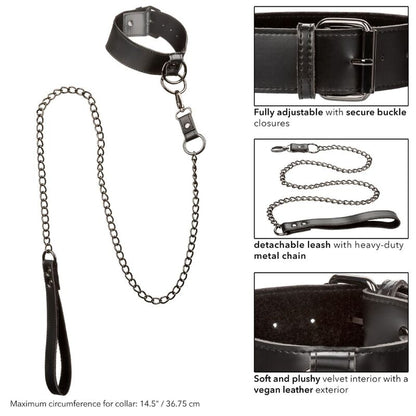 CALEXOTICS - EUPHORIA COLLAR WITH CHAIN LEASH - 9