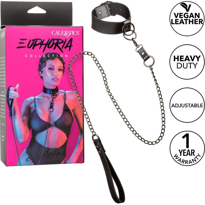 CALEXOTICS - EUPHORIA COLLAR WITH CHAIN LEASH - 7