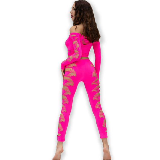 CHILIROSE - CR 4632 TOP & PANT FUCHSIA S/L - 1