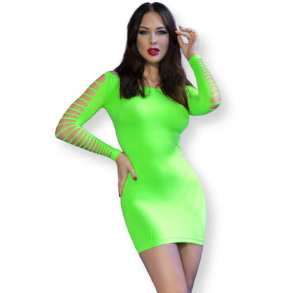 CHILIROSE - CR 4617 DRESS GREEN S/M - 2