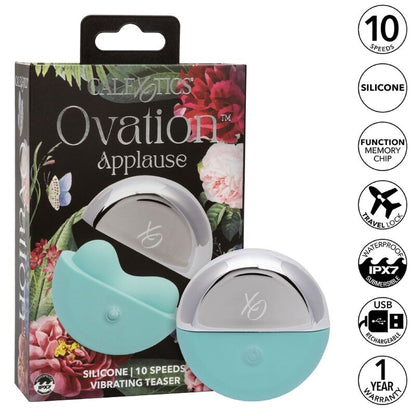 CALEXOTICS - OVATION APPLAUSE STIMULATOR AQUA GREEN - 3