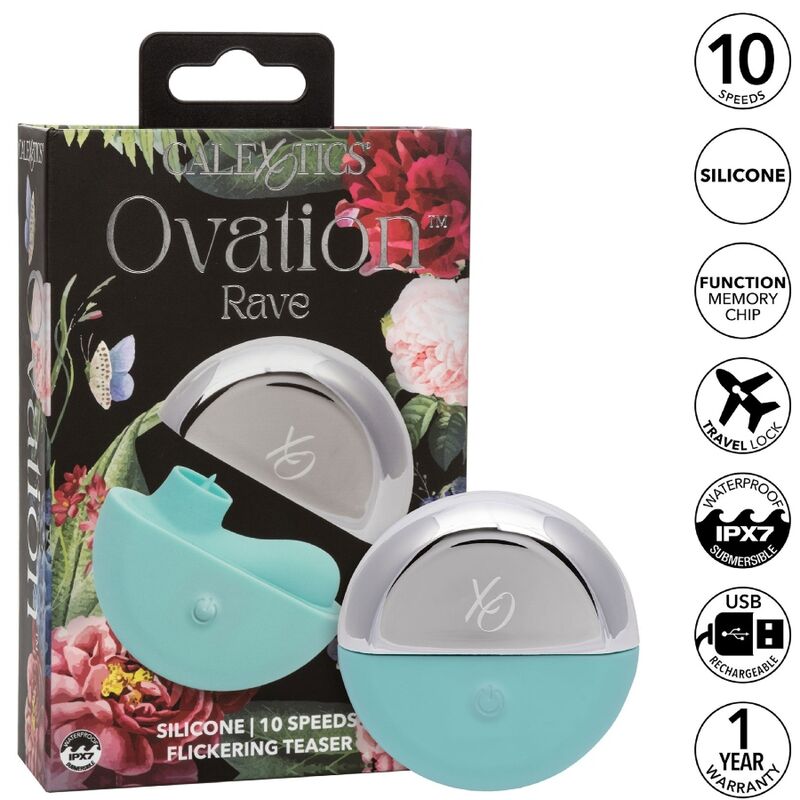 CALEXOTICS - OVATION RAVE STIMULATOR AQUA GREEN - 13