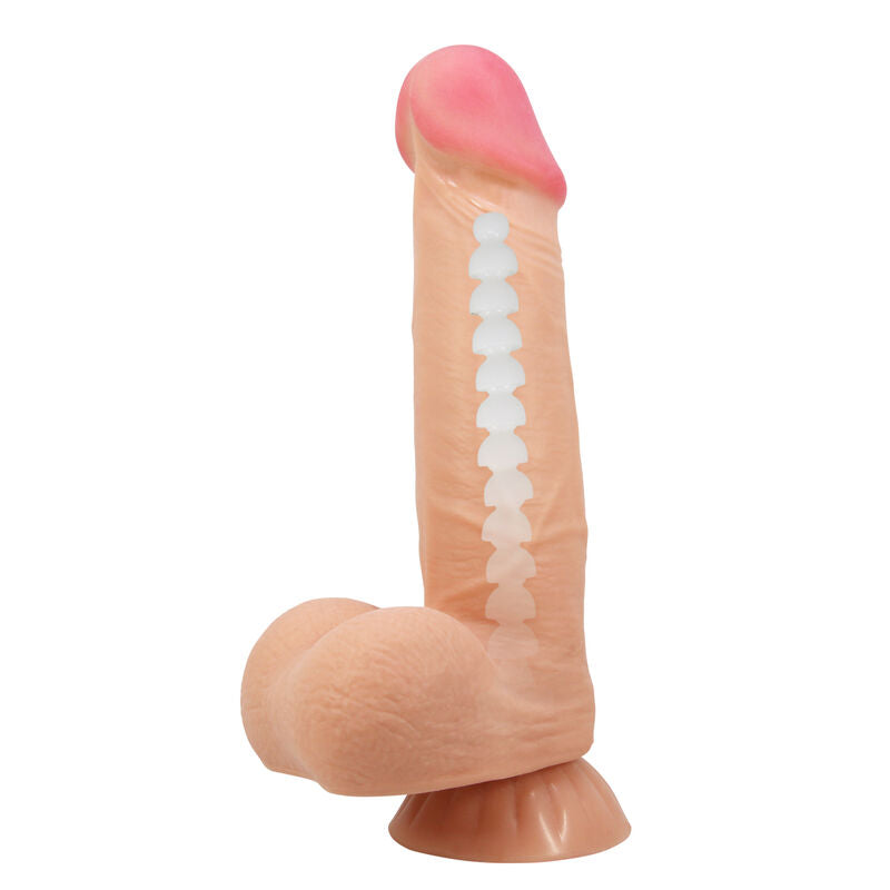 PRETTY LOVE - SLIDING SKIN SERIES REALISTIC DILDO WITH SLIDING SKIN SUCTION CUP 21.8 CM - 6