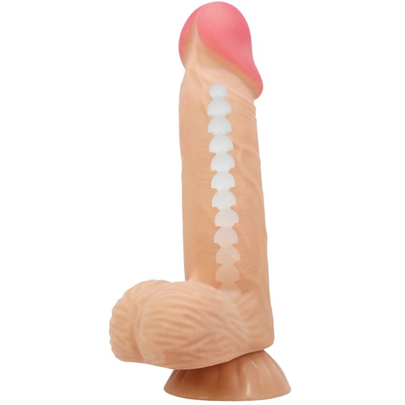 PRETTY LOVE - SLIDING SKIN SERIES REALISTIC DILDO WITH SLIDING SKIN SUCTION CUP 20.6 CM - 7