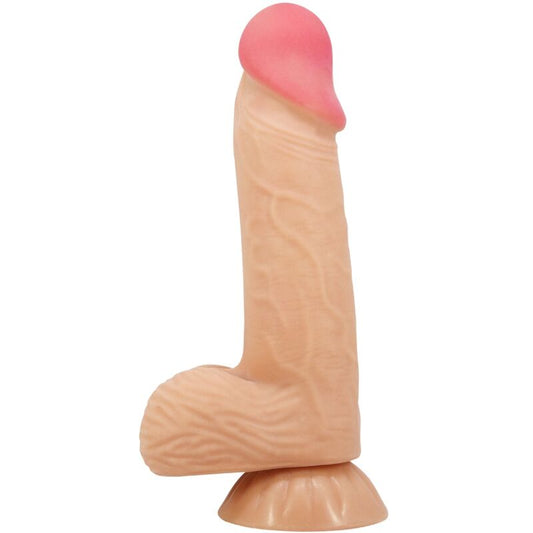 PRETTY LOVE - SLIDING SKIN SERIES REALISTIC DILDO WITH SLIDING SKIN SUCTION CUP 20.6 CM - 1